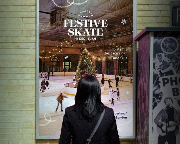 Alexandra Palace event posters and socials