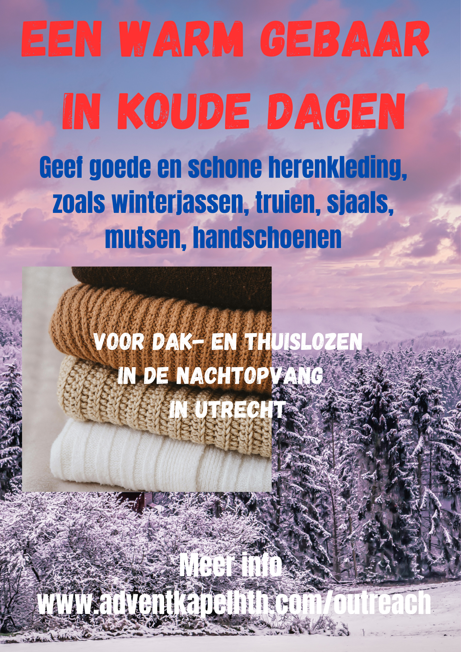 EEN WARM GEBAAR IN KOUDE DAGEN