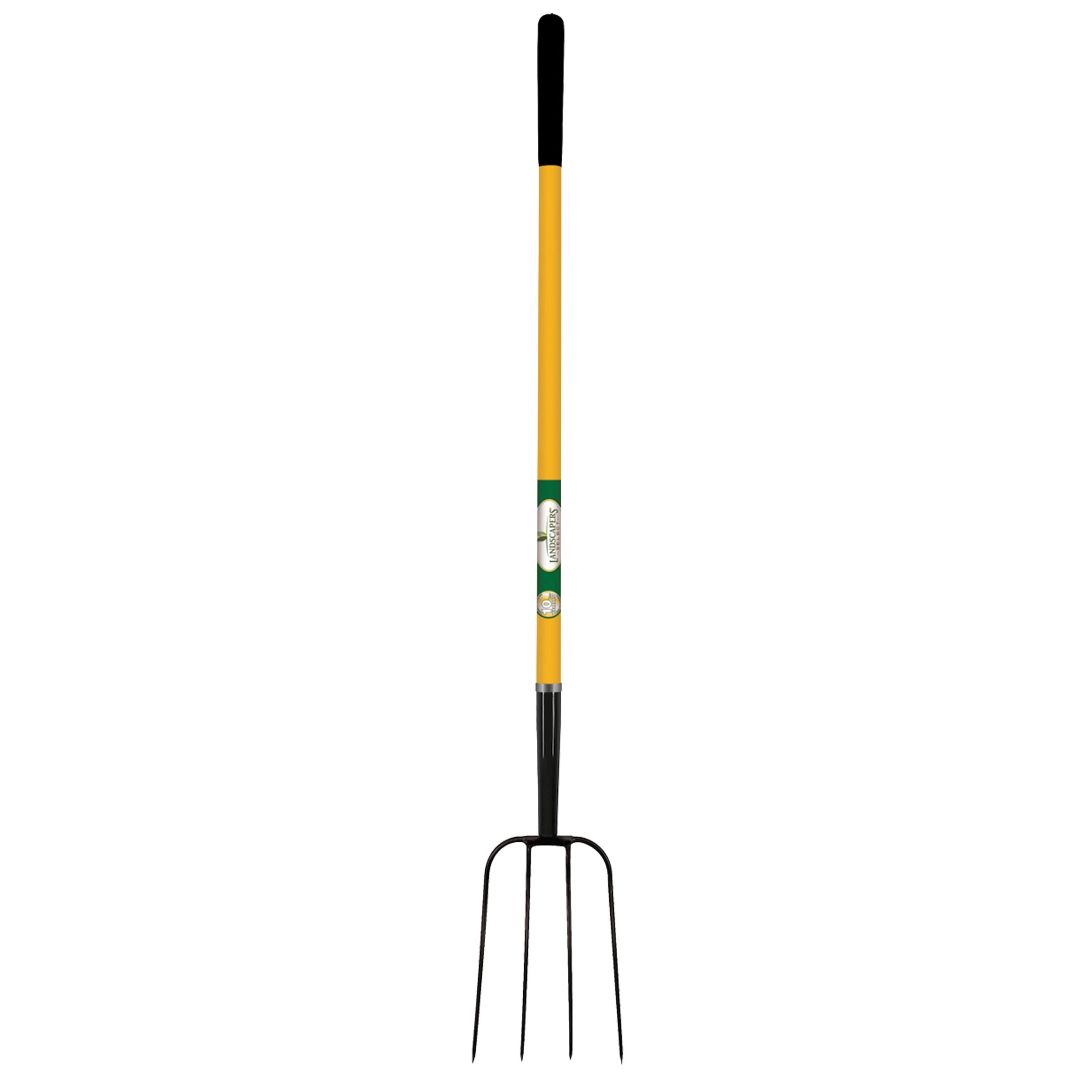 Landscapers Select BPJ-10LF-OR Fork 10 Tine Fiberglass Handle, 54 in