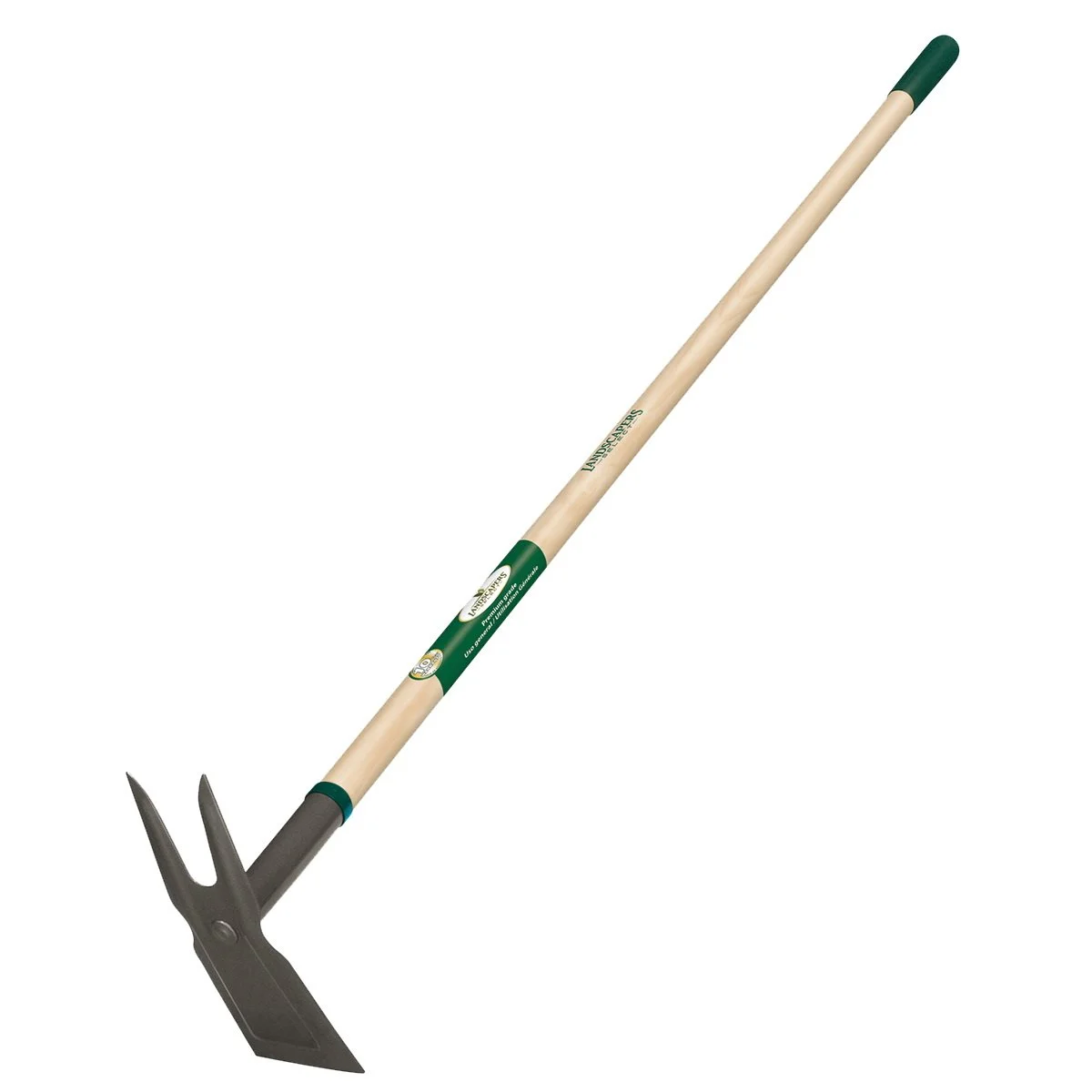 Landscapers Select 34611 Garden Hoes, 2 Prong, 4 in W Blade, Steel Blade, Stamped Blade, Wood Handle, 54-3/4 in OAL