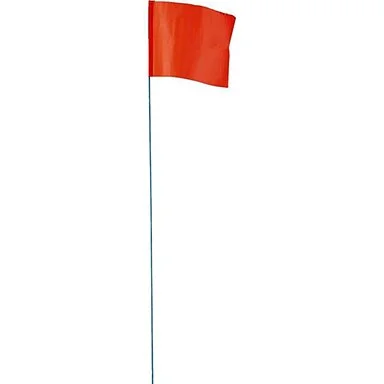 Empire 78002 Stake Flag, Orange, 2-1/2 in W Flag, 3-1/2 in H Flag