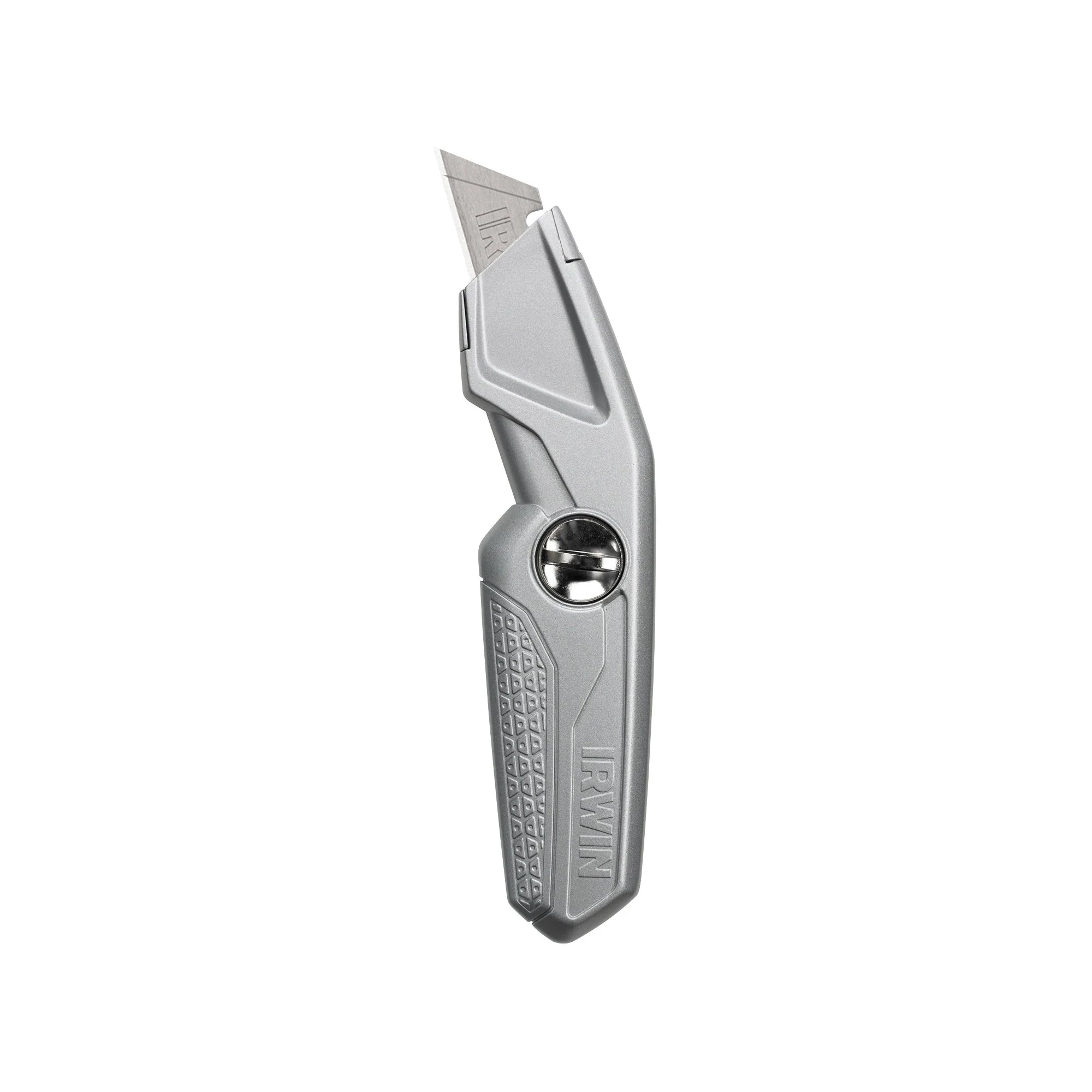 Irwin 1774103 Blade Knife, 2-1/2 in L Blade, 3-1/2 in W Blade, Carbon Steel Blade, Ergonomic Handle, Silver Handle