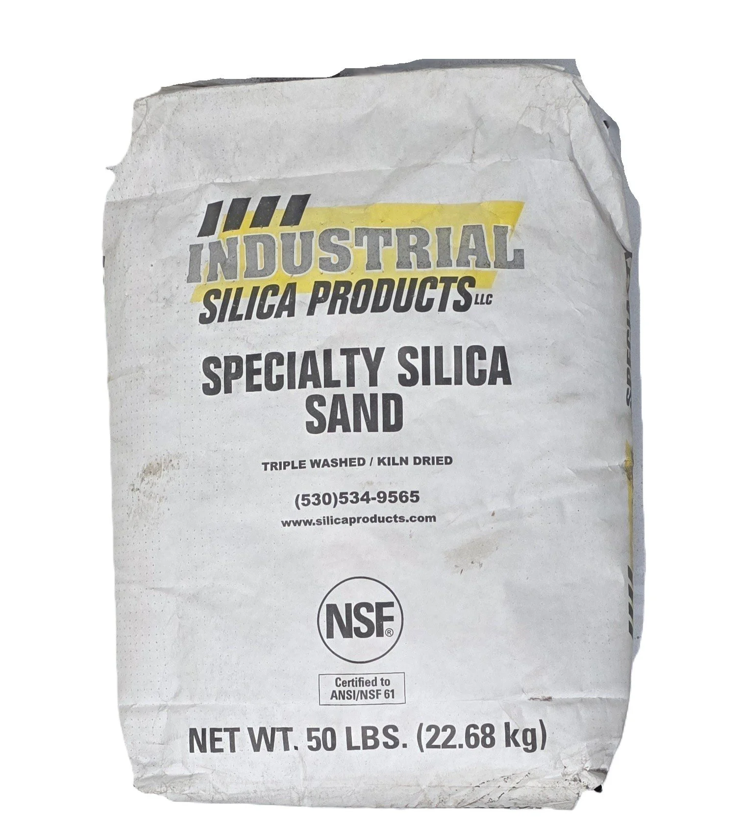 Arena de sílice, malla gruesa, bolsa de 50 lb