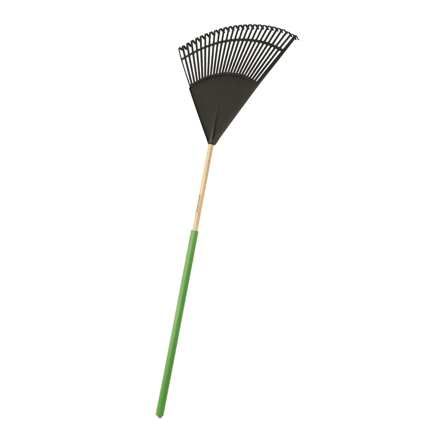 Landscapers Select Lawn/Leaf Rake, Poly Tine, 26-Tine, Wood Handle, 48 in L Handle