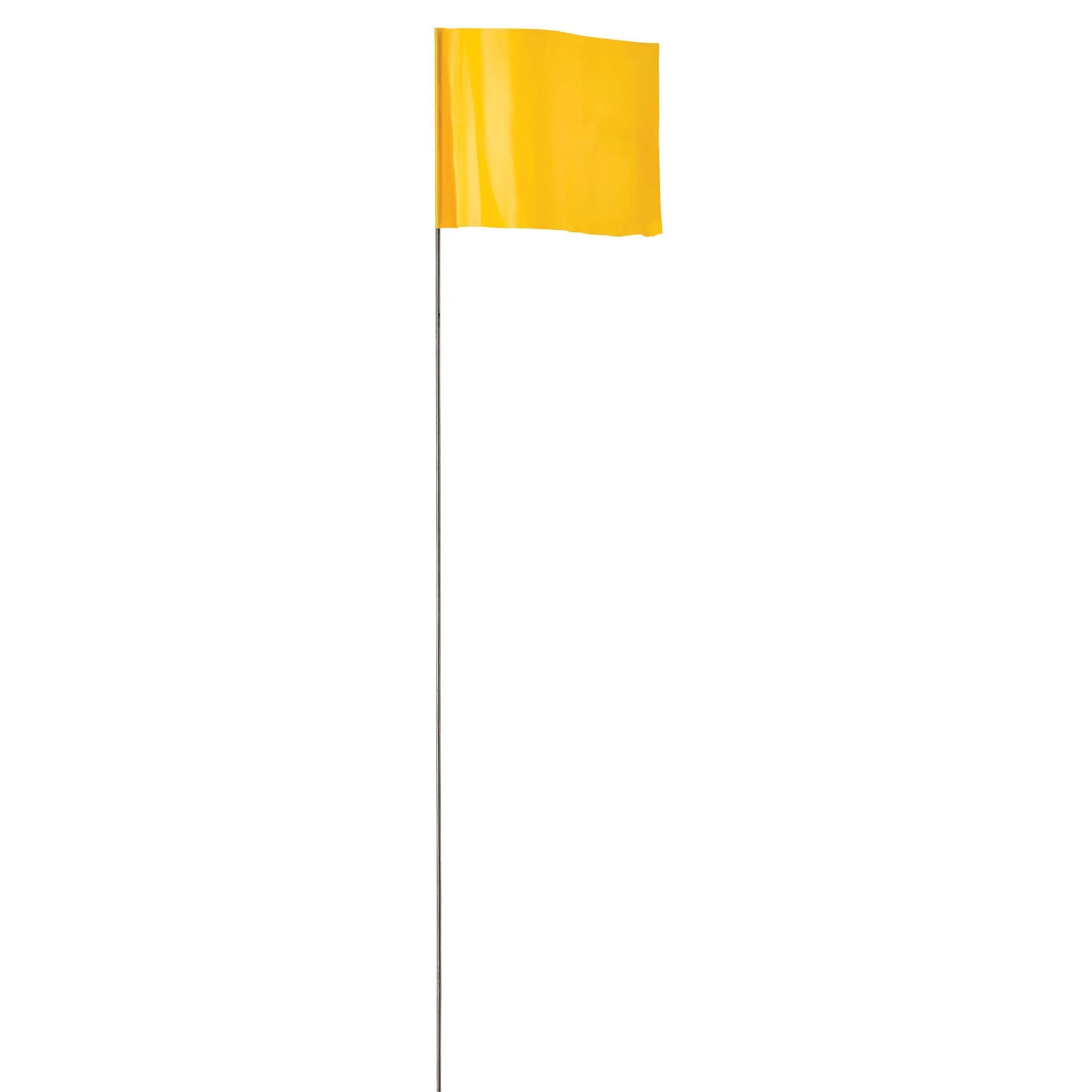 Empire 78004 Stake Flag, Yellow, 100pc/pk, 2-1/2 in W Flag, 3-1/2 in H Flag