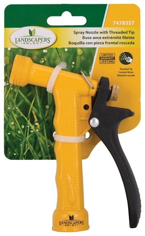 Landscapers Select Spray Nozzle, Female, Metal, Yellow, Powder-Coated