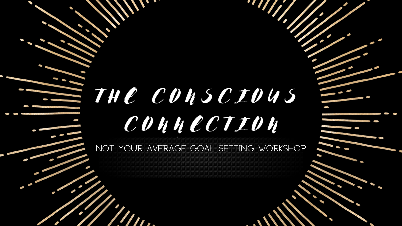 Not your average goal setting workshop!