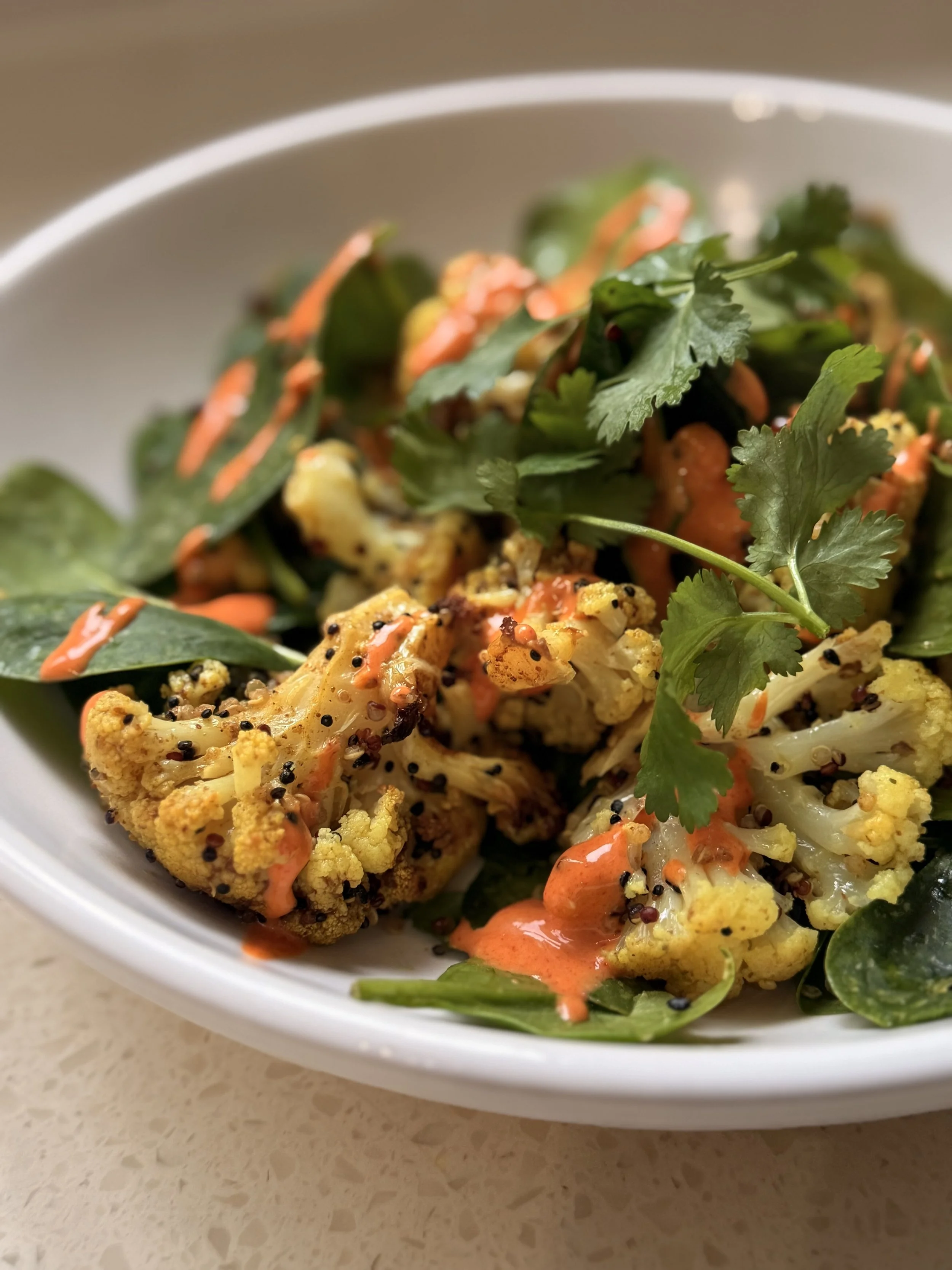 Spiced Cauliflower, Chickpea &amp; Quinoa Salad