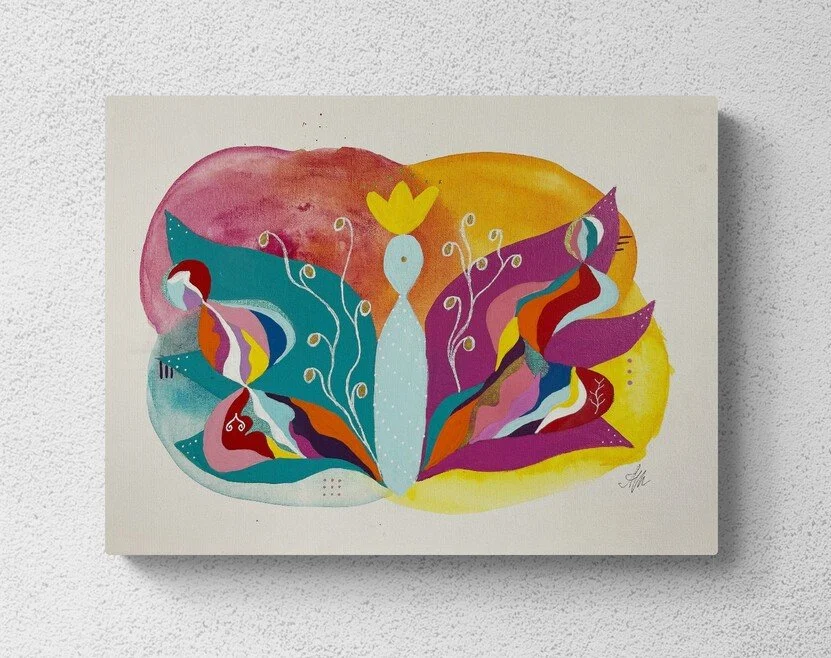 The Hidden Wisdom, acrylic on canvas board, 40x30 cm