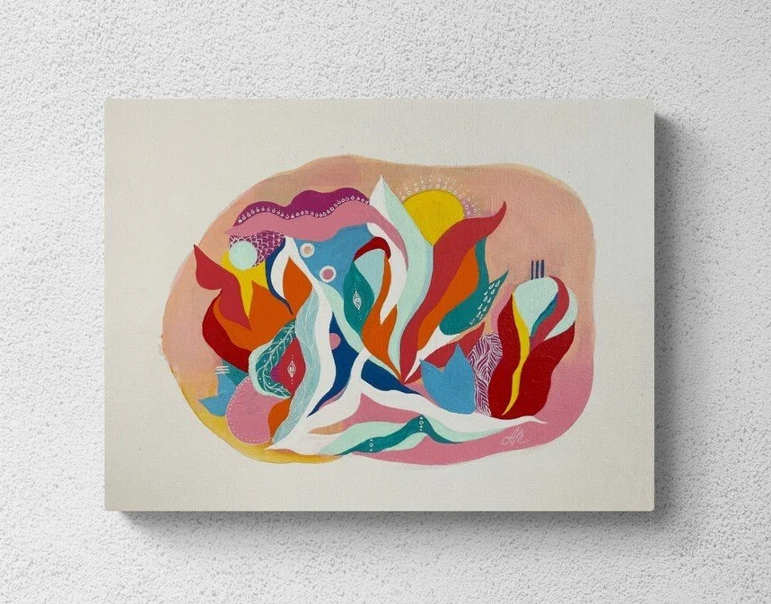 Free Your Mind, acrylic on canvas board, 40x30 cm