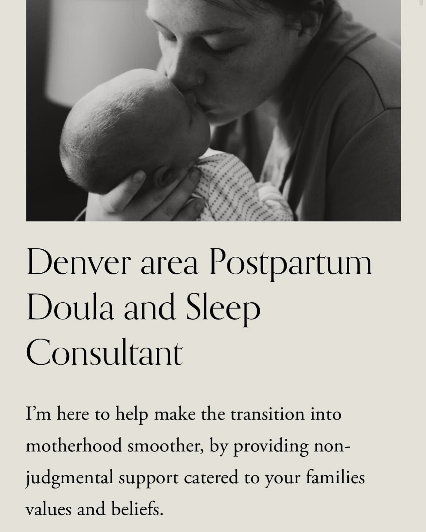 My business is expanding!  Last year I worked hard and officially became certified as a Pediatric Sleep Consultant!  Working as a Postpartum Doula, I have witnessed how sleep deprivation can affect the mental health of parents, and it&rsquo;s somethi