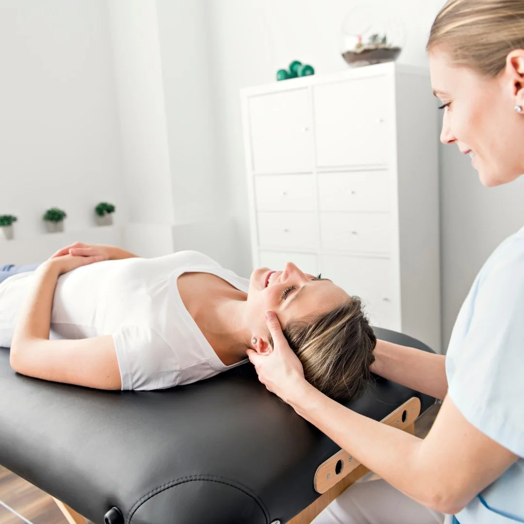 In-home physiotherapy treatment for dizziness and vertigo as part of vestibular rehabilitation care.