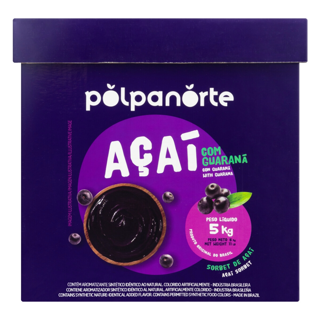 Açaí sorbet with guarana 5kg