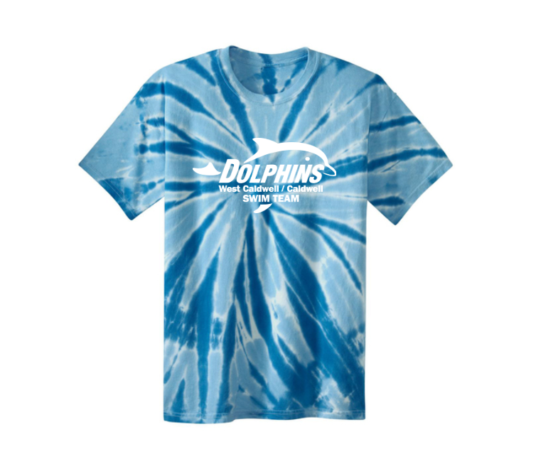Dolphins - Tie Dye Tee - Royal Full