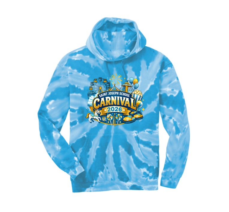 SJS Carnival 2026 - Tie Dye Pullover Hoodie - Neon