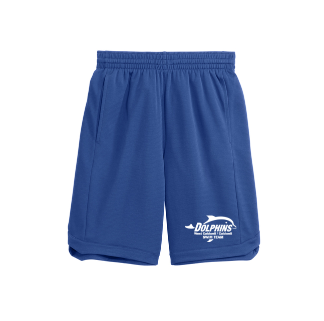 Dolphins - Comfort Shorts w/ Pocket - Royal - Heat Pressed