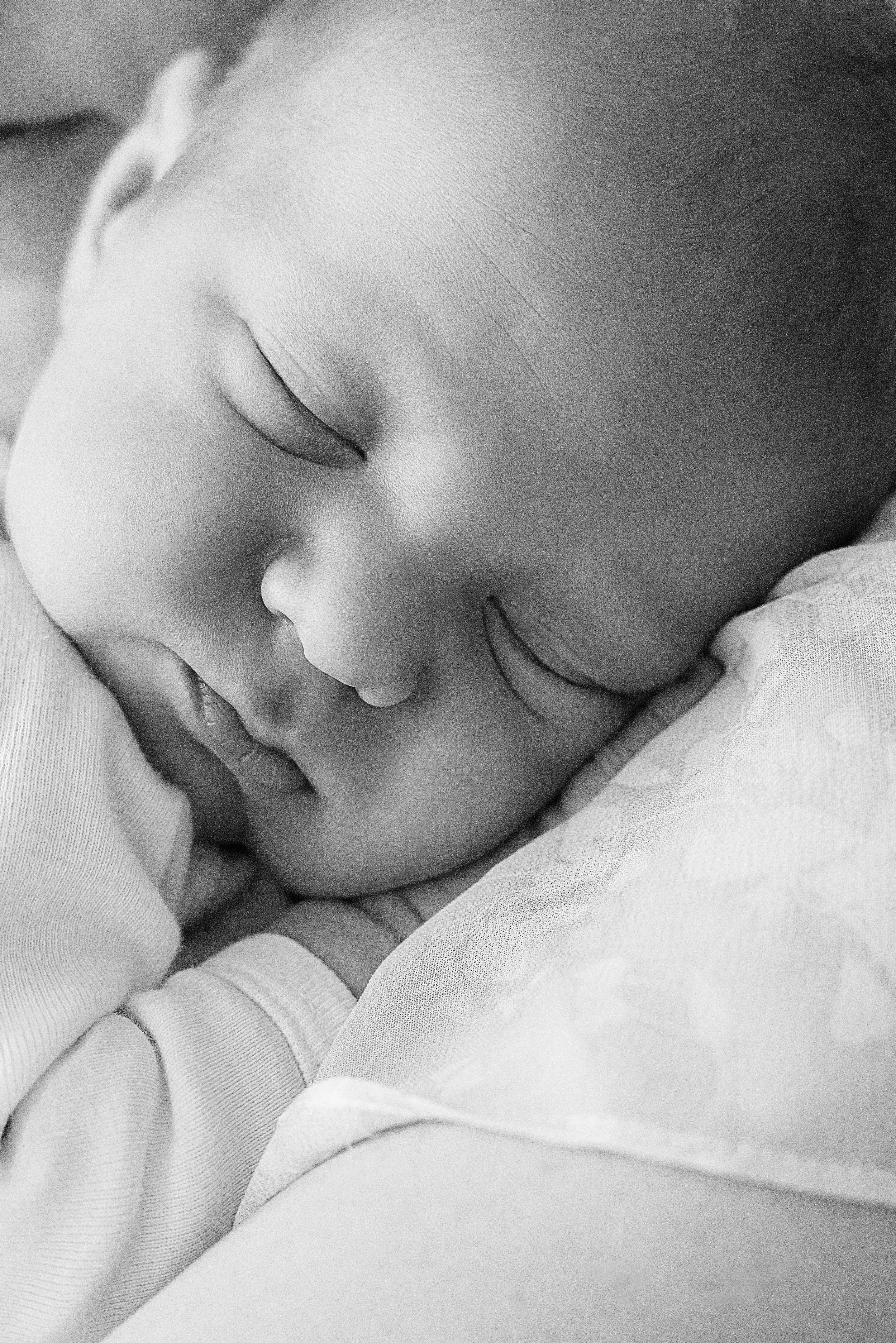 photo naissance noir et blanc