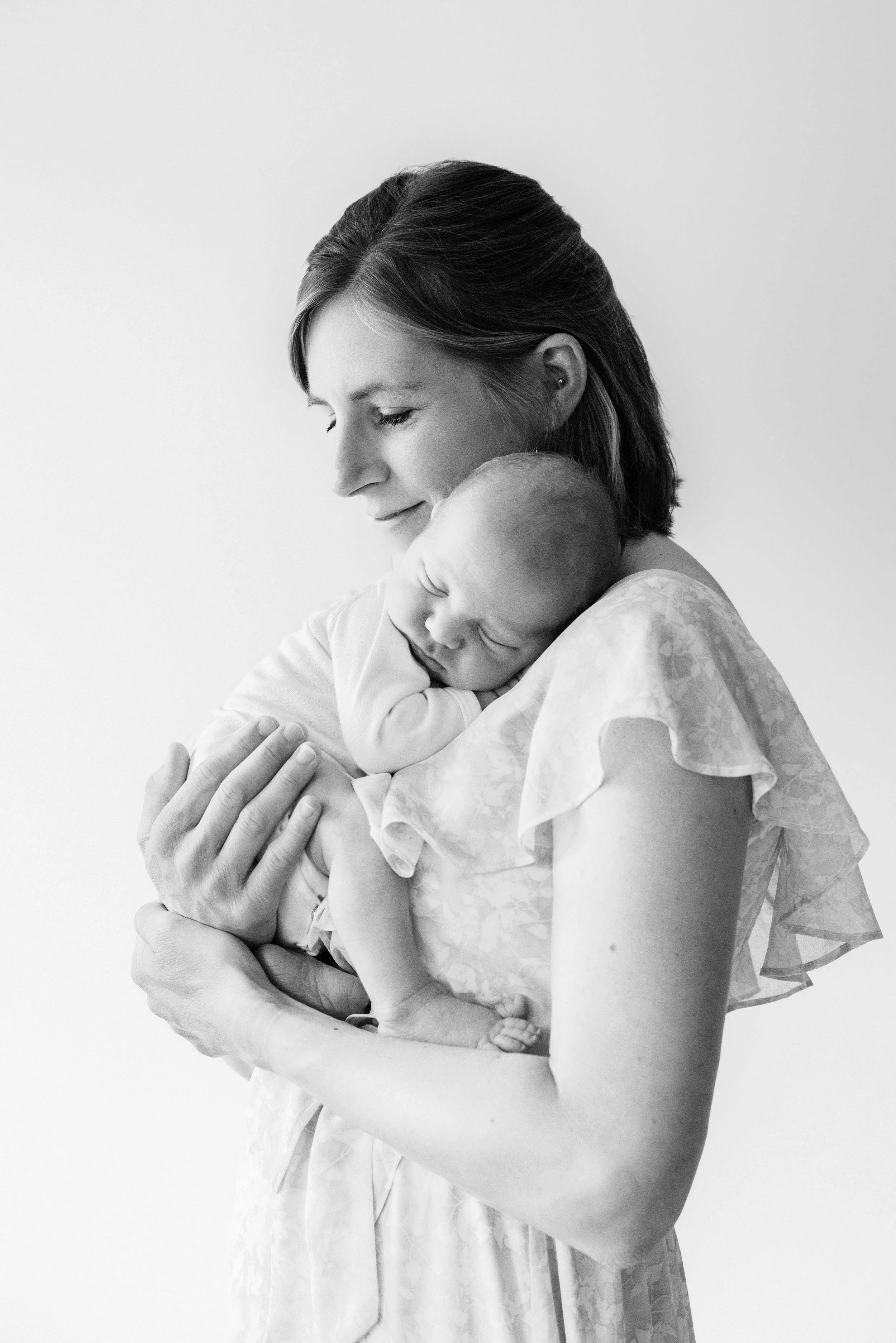 photo bébé avec parents studio