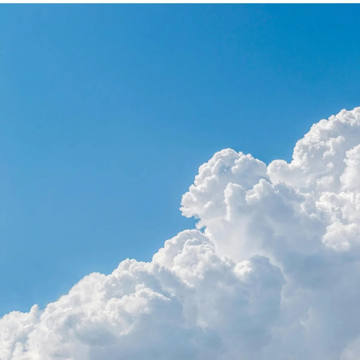 blue sky and white clouds