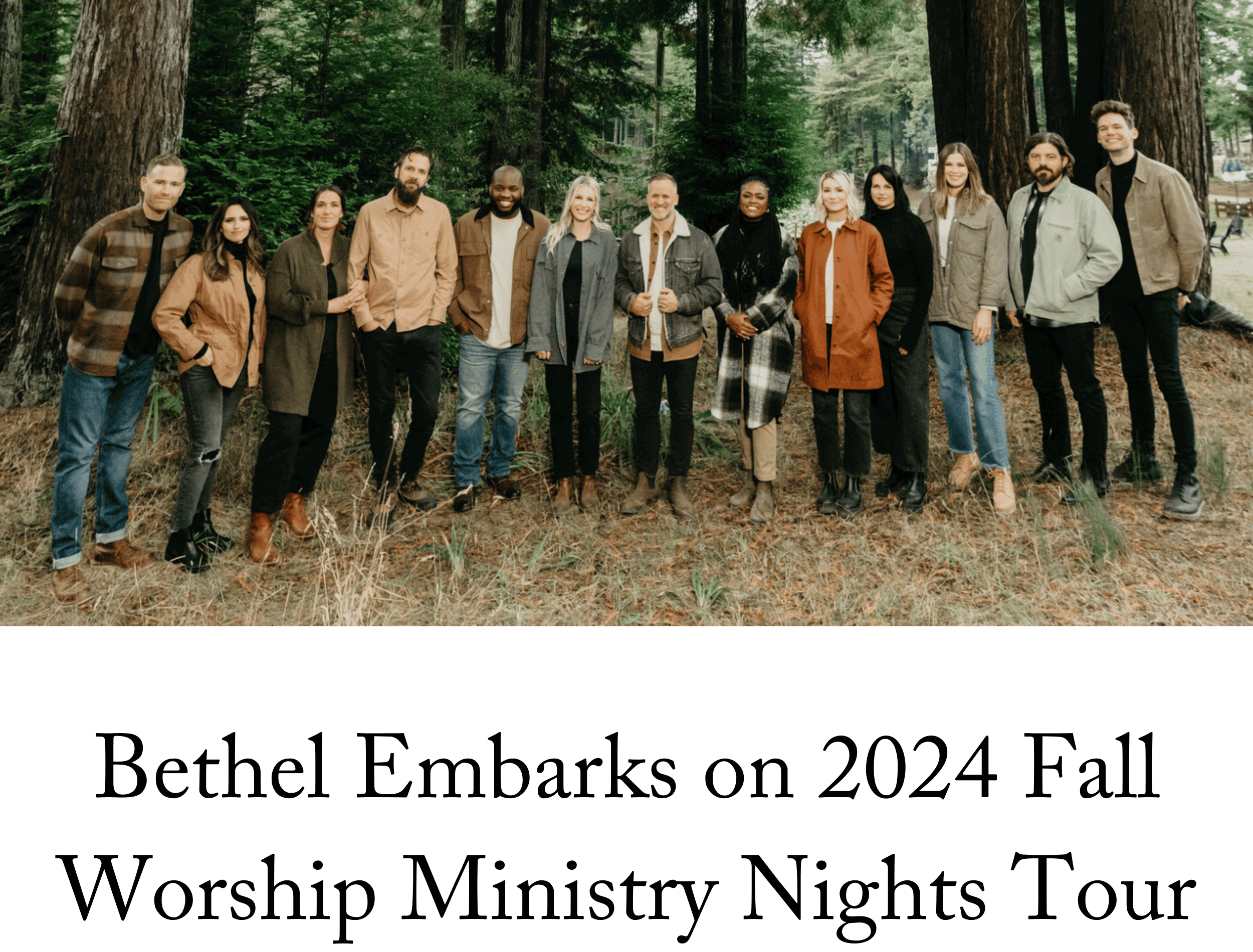 Bethel Music Embarks on 2024 Fall Worship Ministry Nights Tour