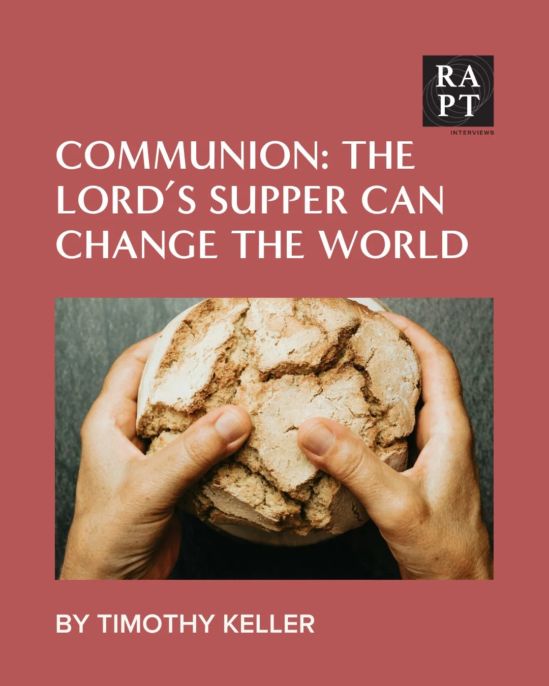 &quot;If we begin taking worship and the Lord's Supper seriously, we may find ourselves becoming people whose daily life practice is molded by the gospel and not our culture. We will go from being controlled by our cultures to being controlled by the