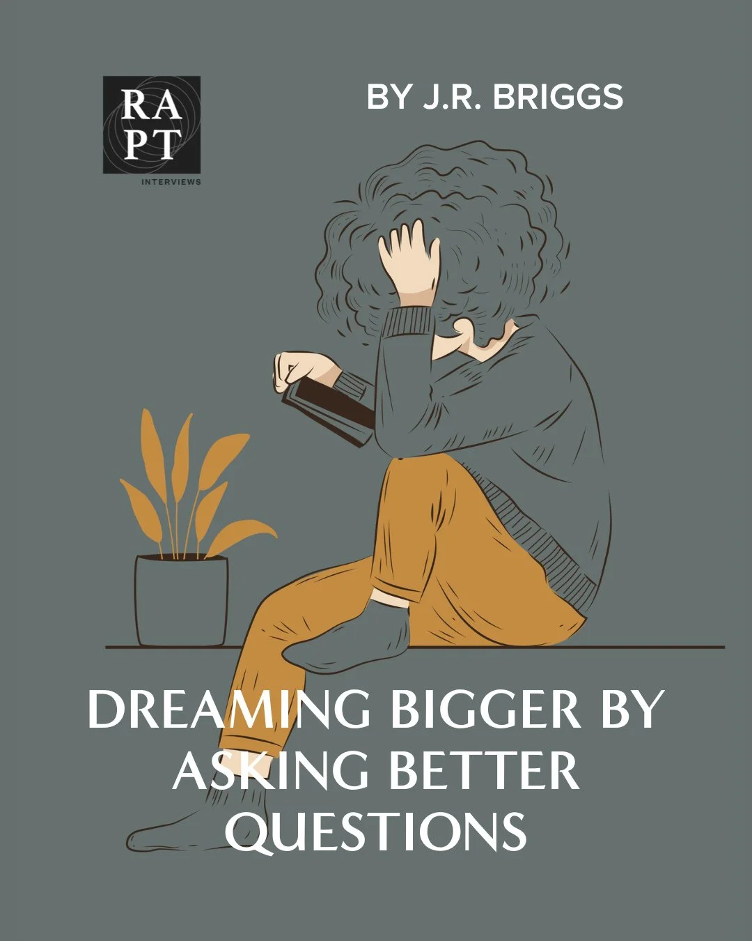 "I am focusing on question-asking, where we seek to ask questions that emphasize honor, care, discovery and growth. It encourages wonder, or what we might call holy curiosity. It's more about possibility than doubt, more about creativity than cy