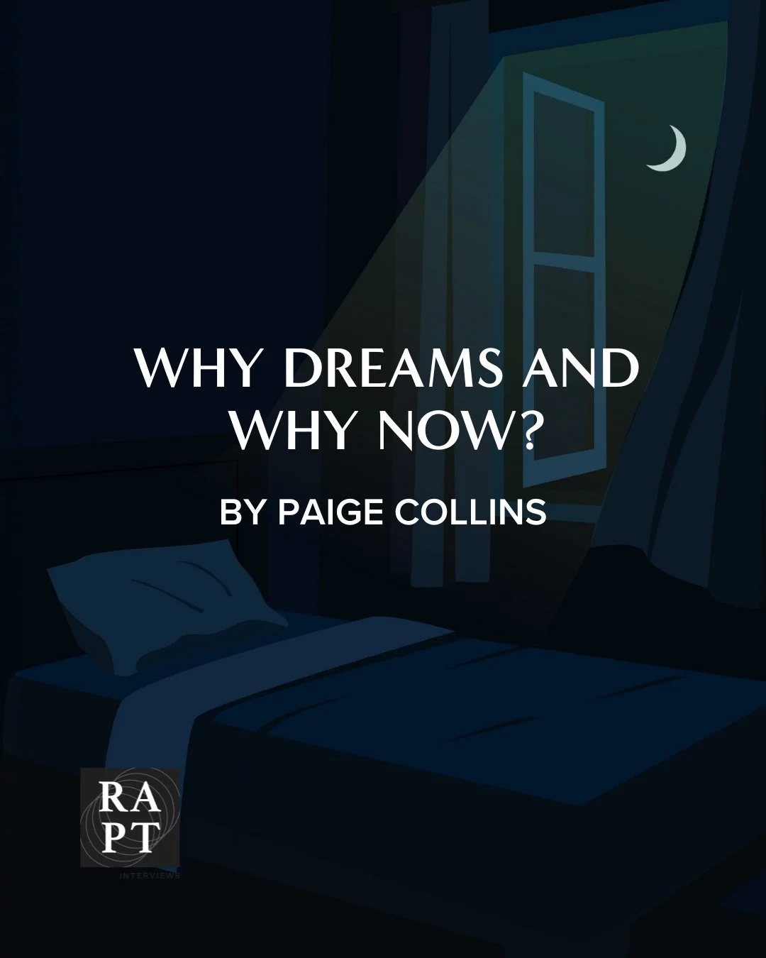 "How are we going to hear a whisper amid the booming chaos of modern-day media? Our minds and spirits are only ever truly quiet when we are sleeping. I believe God is invading our sleeping hours to speak and encounter his people." -Paige Co
