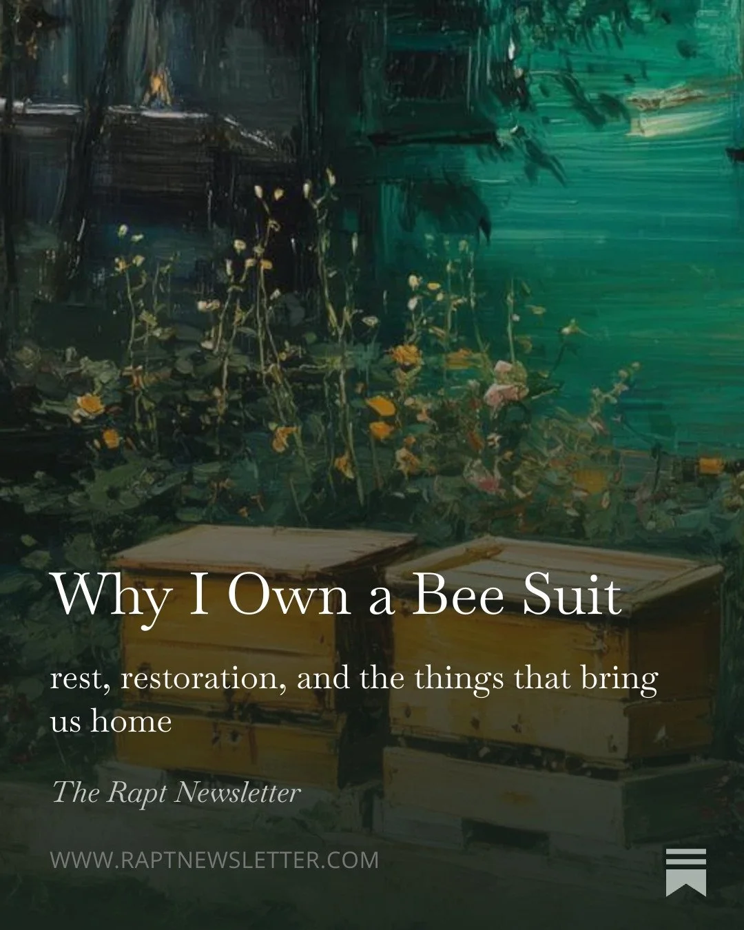 "God designs us for work. But that's not all. He also designs us for peace, rest, and restoration." -Justin Camp⁠
⁠
Read "Why I Own a Bee Suit" at the link in the bio.
