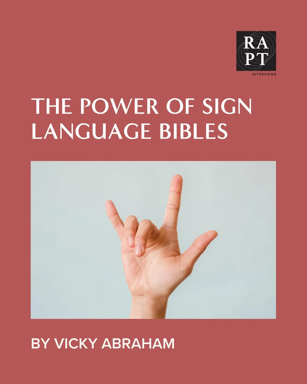 "For four million Deaf South Africans and millions across the world, a long spiritual silence has been broken. Many in the Deaf community say they yearn to connect with God, but earlier versions of the Bible, usually available in only text or au