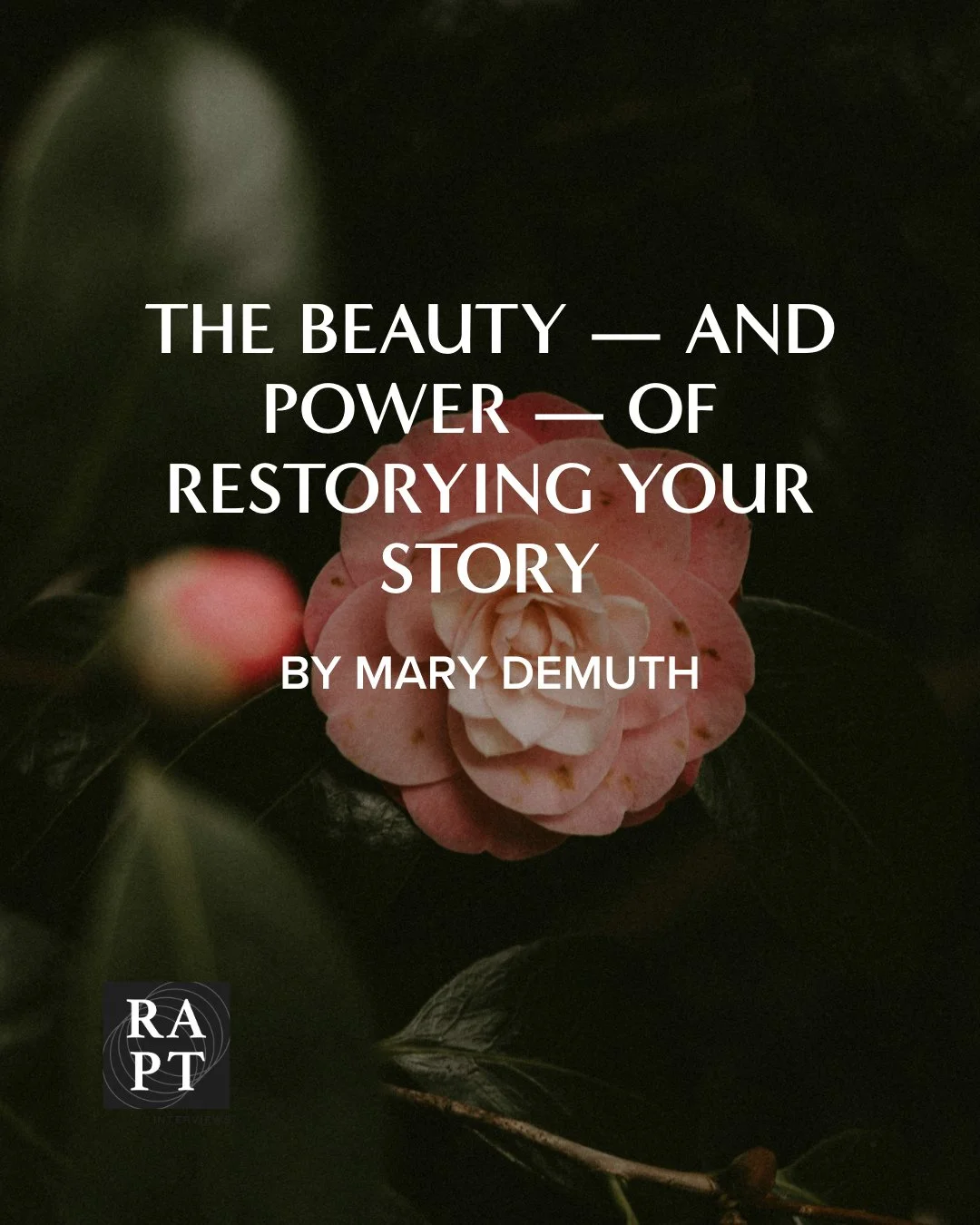 "The gifts God has given you are the shape of your redemption. He uses our unique makeup to bring healing to our hearts through the power of the Spirit within. Your story restories you. Your personality and gifts are things God uses to bring you