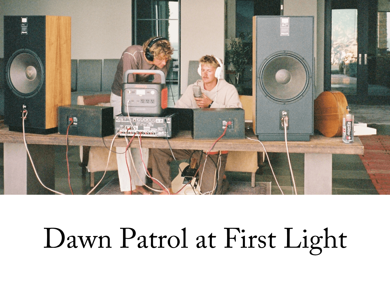 Dawn Patrol at First Light