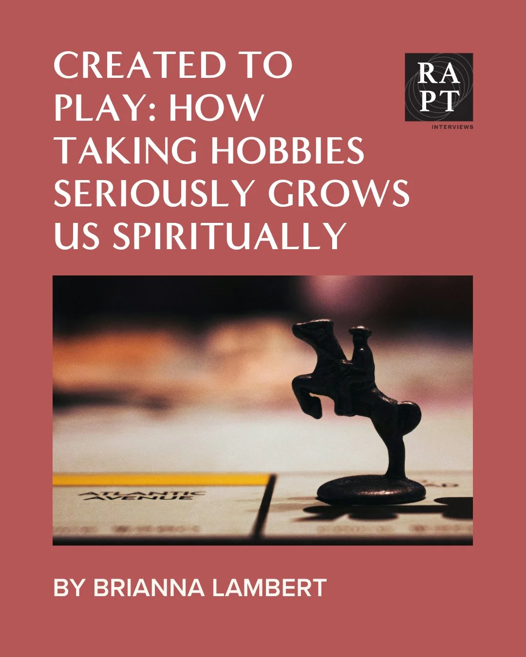 "While every hobby provides opportunities for community, some specifically name us Connectors. It may not be radio waves that pull you to another, but instead the tiles of a board game spread out over the kitchen table. Others huddle around the 