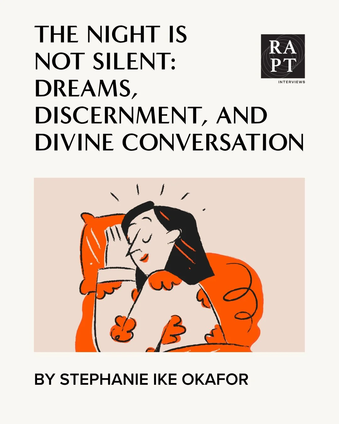 &ldquo;&ldquo;God is not silent while we sleep. Ever since the Garden of Eden, he has used dreams to reveal his heart, give direction, bring correction and release destiny.&rdquo; -Stephanie Ike Okafor⁠
⁠
Read "The Night Is Not Silent: Dreams, D