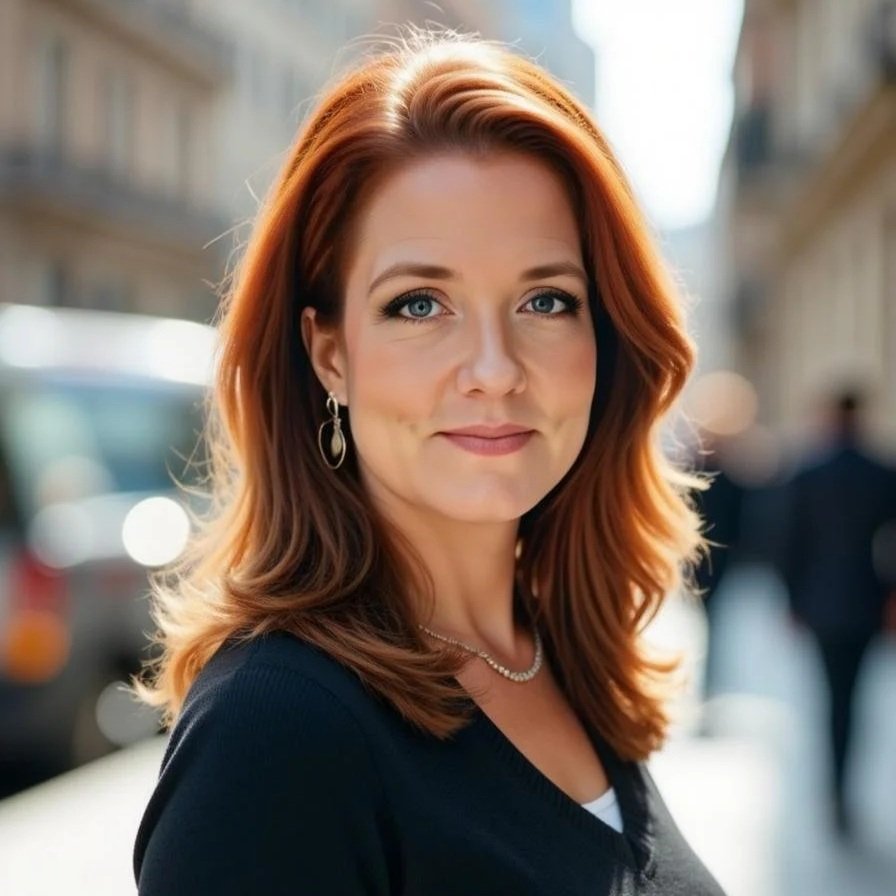 A man wearing blue medical scrubs with a logo and name tag, standing against a black background.