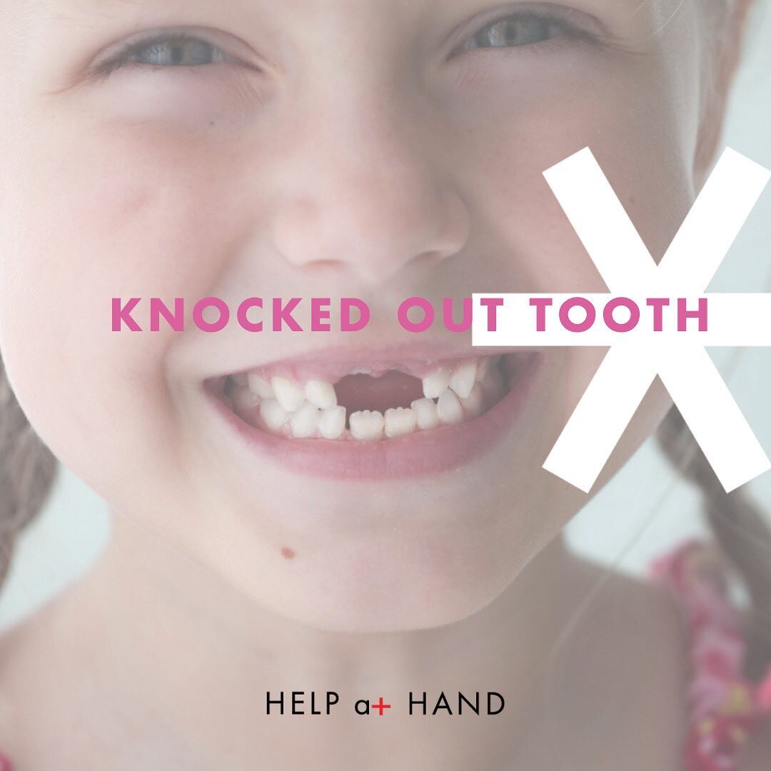 If your child knocks out a baby tooth it unfortunately will not be able to be put back in. Instead the adult tooth will come through when it is ready. 
⠀⠀⠀⠀⠀⠀⠀⠀⠀
 If your child knocks out an adult tooth here is what to do:
✅ Find the tooth
✅Pick up b