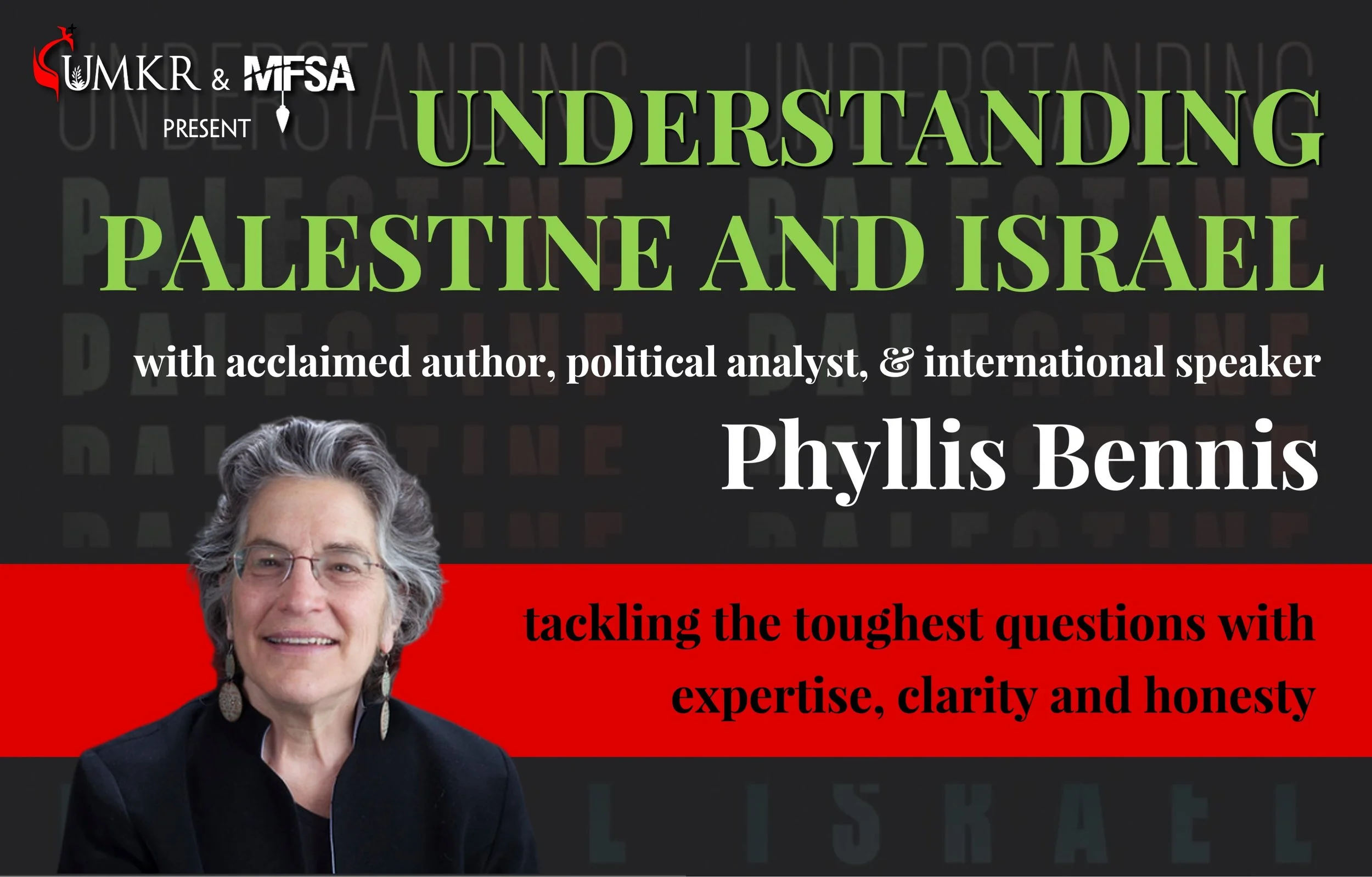 Understanding Palestine and Israel, with Phyllis Bennis