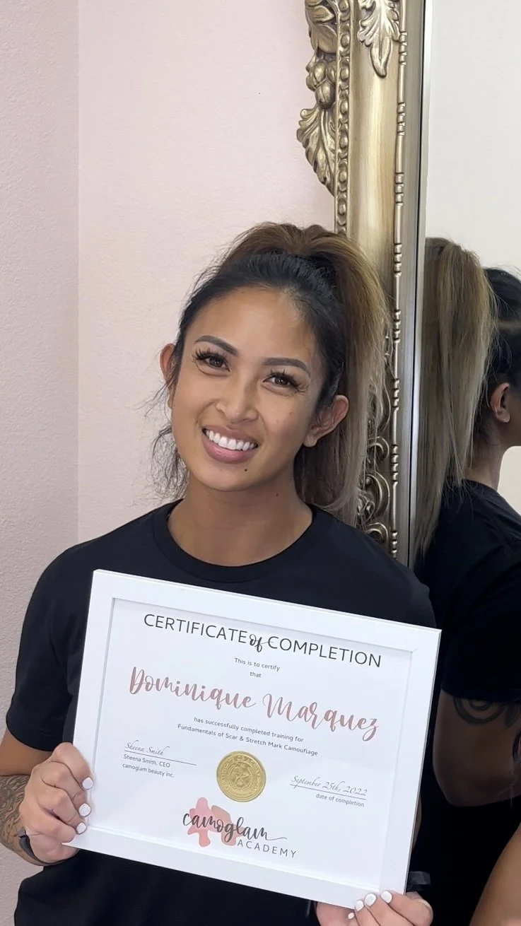 Stretch Mark Camouflage Training certificate