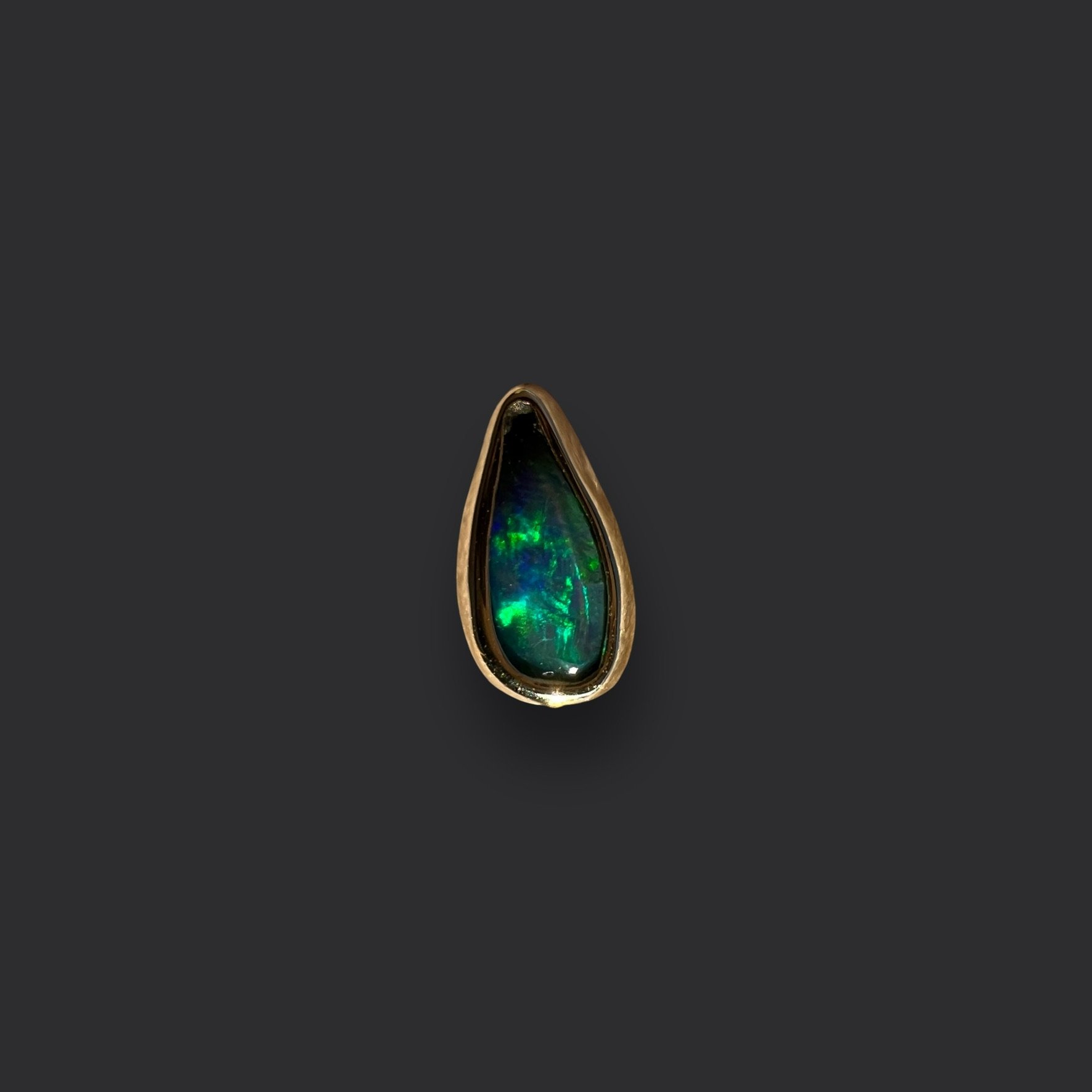 9ct gold opal earring #6