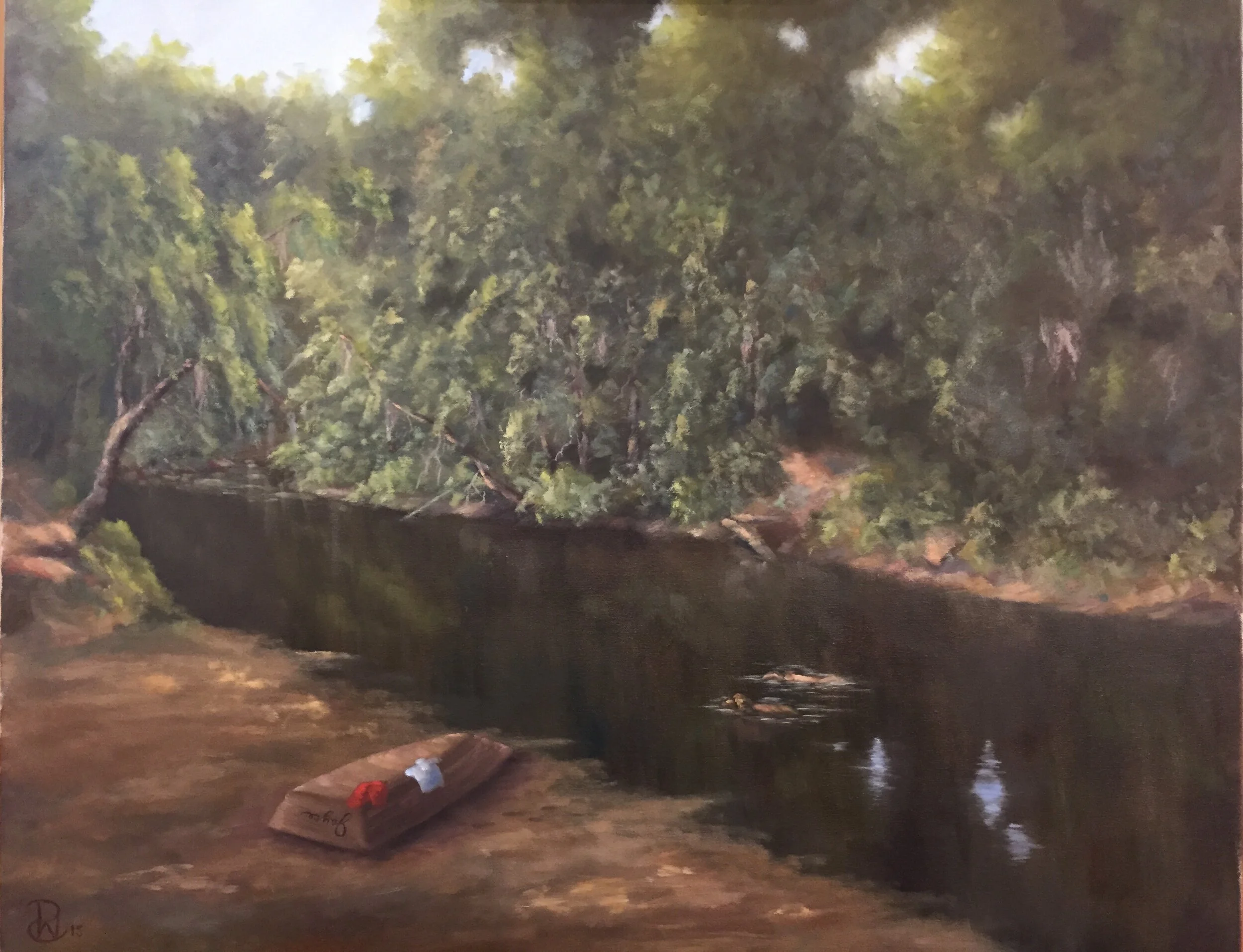 Jayce and the Boykin at Black Creek
24x30
Oil on Canvas