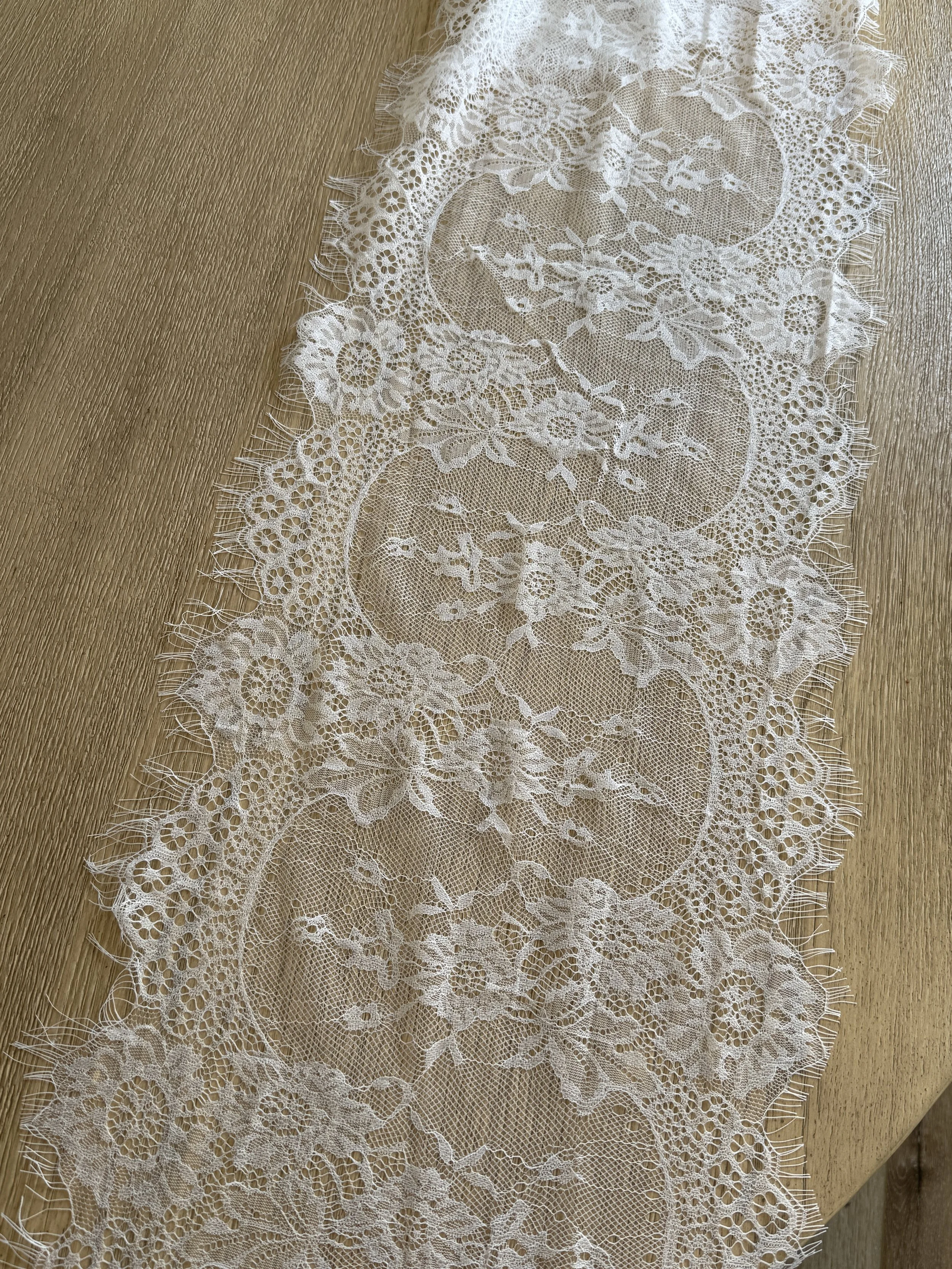 Lace Table Runner - White
