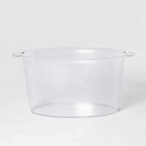 Clear Textured Beverage Tub