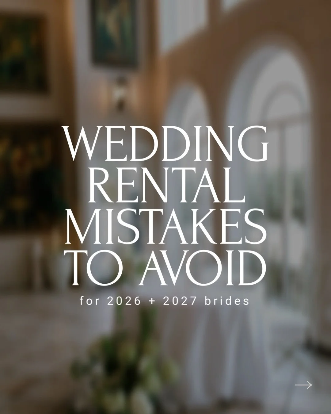 Planning a wedding should feel exciting, not stressful or expensive because of avoidable rental mistakes. 

If you&rsquo;re a 2026 or 2027 bride, this is your sign to slow down and plan your rentals the smart way. From underestimating guest count to 