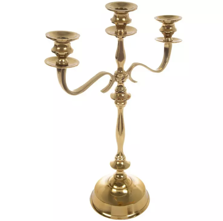 Gold Metal Candelabra