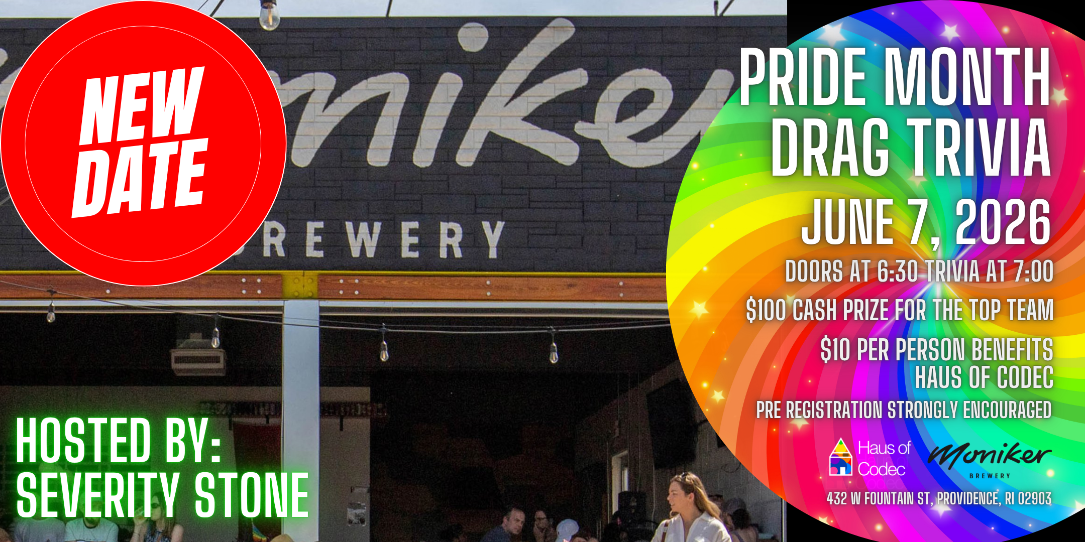 Pride Month Drag Trivia at Moniker Brewery with Severity Stone