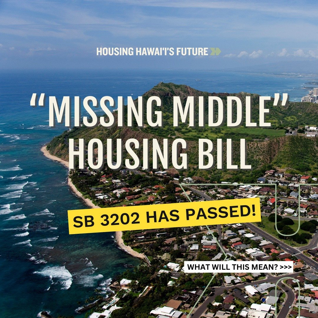 Hawai&lsquo;i's state legislature just legalized 2 ADUs on residential lots.

This is our state's most significant housing reform since 1981.

Thanks to the legislators, organizations, and individuals who took time to support the bill!

🏘️🏘️🏘️

 #