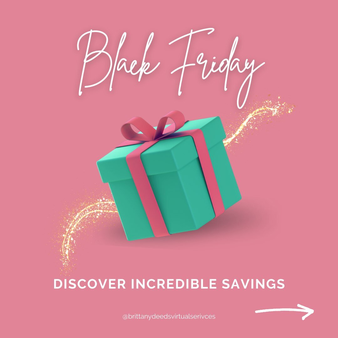 Black Friday deals start now! 🎁 🛒
Read below to learn more about each of the deals to see which one will work best for you! ⬇️

🎁 60-minute Pinterest Q &amp; A

Book the call and ask me all your burning questions. I will also give guidance on Pint