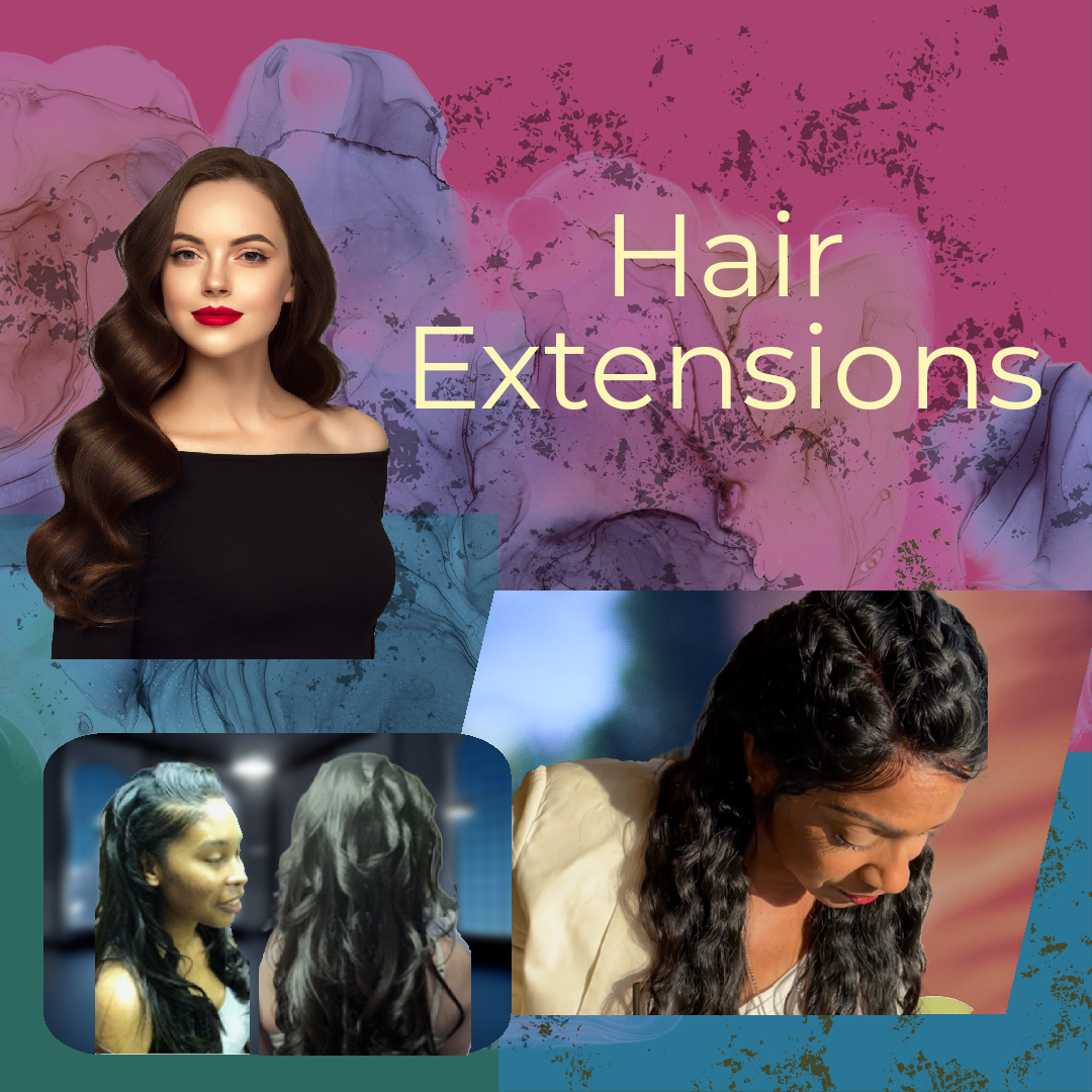 Ms. Reecy gives you a
new look by adding
length to short hair,
volume to thinning
hair, and vibrant color
to make a statement.