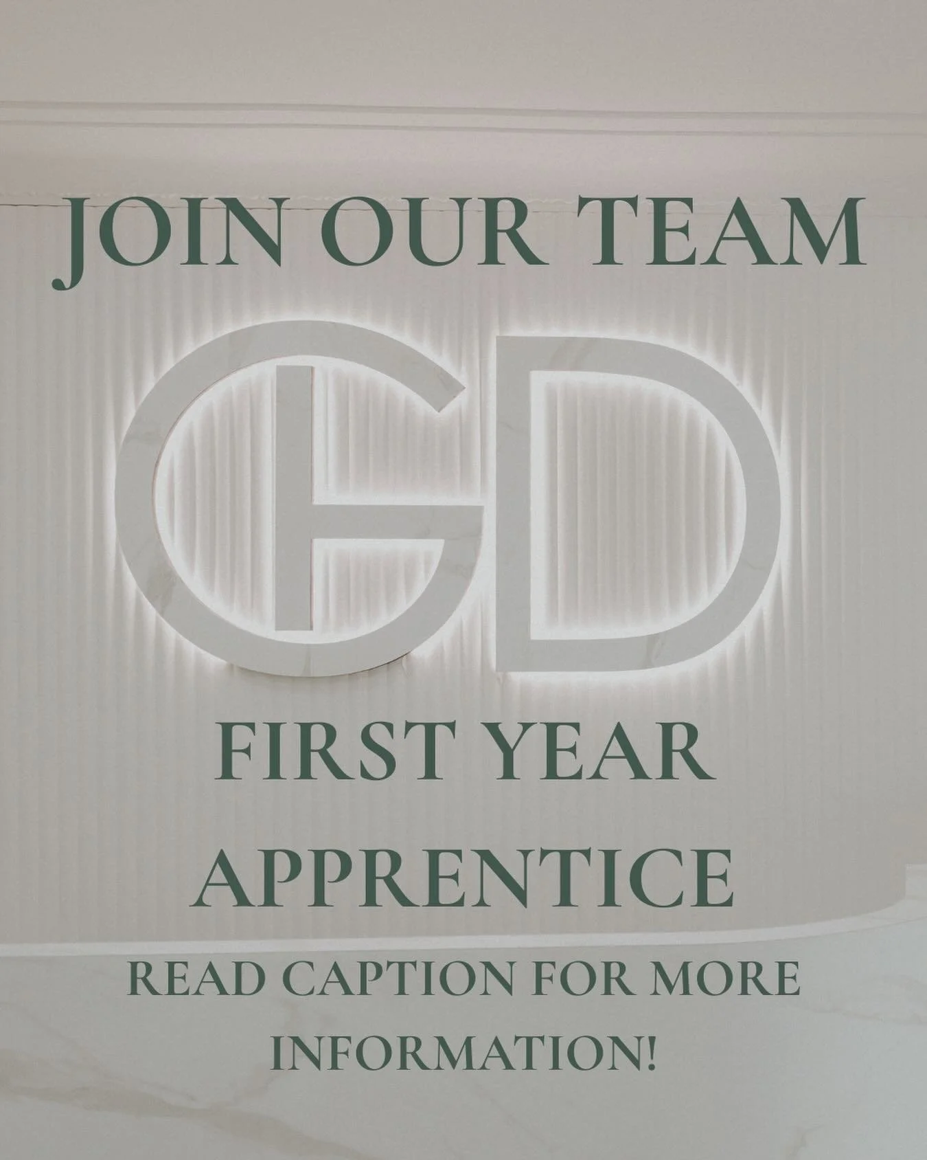 WE&rsquo;RE HIRING ✨
We are looking for a 1st Year Apprentice Hairdresser to join our team 🤍
If you&rsquo;re passionate about hair, love being creative and are wanting to grow within the industry, we would love to hear from you!
What we&rsquo;re loo