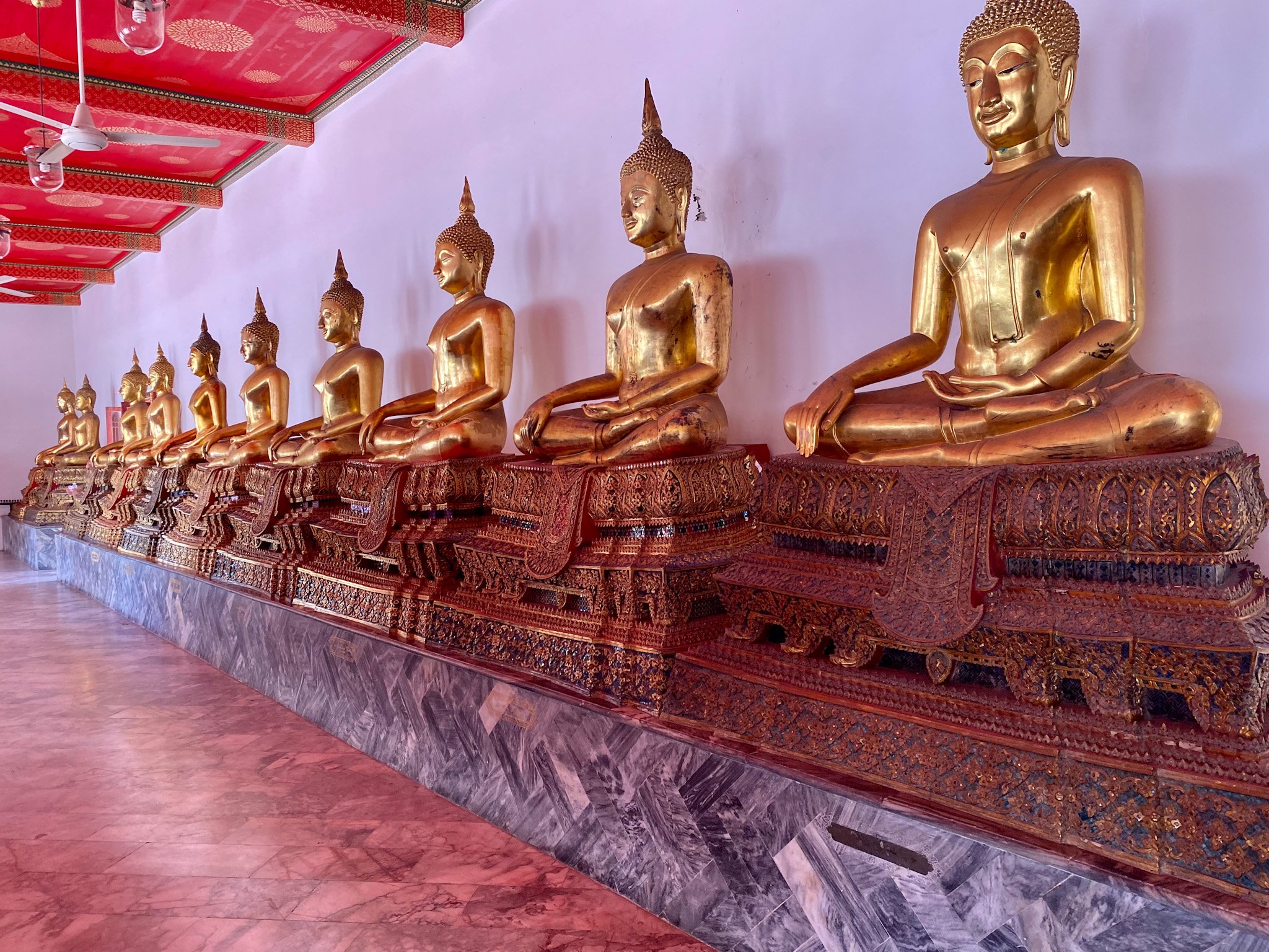 Golden Buddhas at Wat Pho