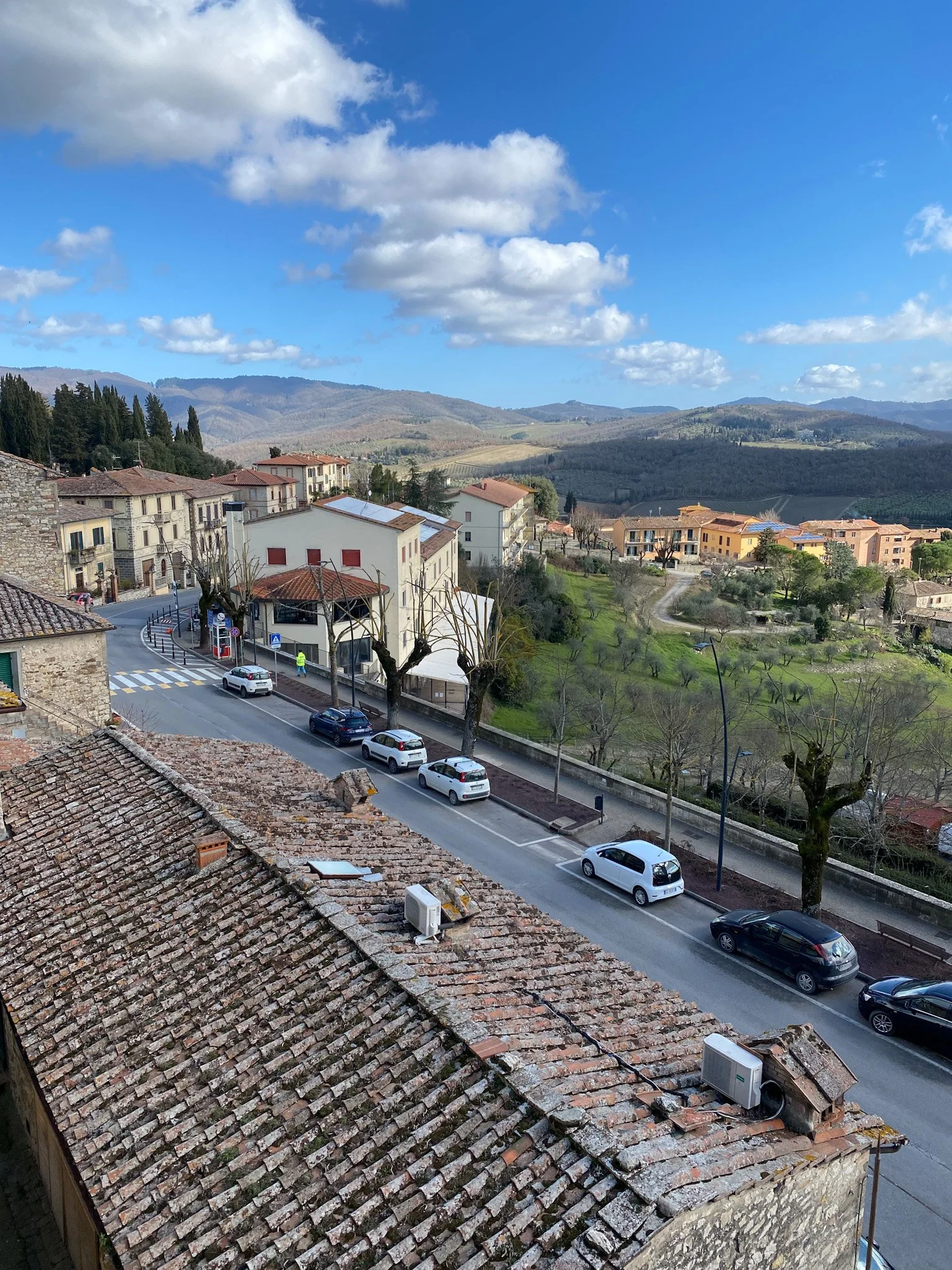 Radda in Chianti town view in the Tuscan Countryside